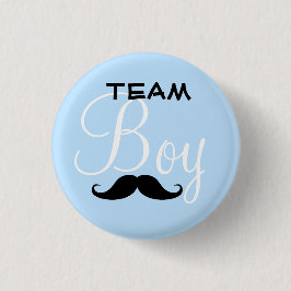 Baby shower för mustaschlagpojke knapp