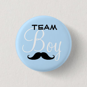 Baby shower för mustaschlagpojke knapp