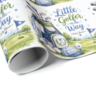 Baby Shower för pojke golfare Presentpapper