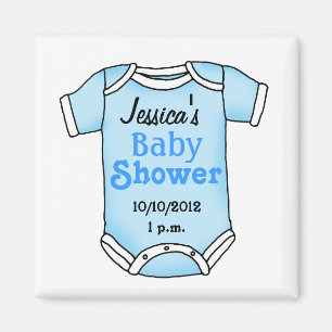 Baby shower för pojke magnet