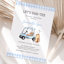 Baby Shower för pojke med golf-tema Inbjudningar