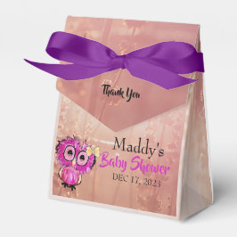 Baby Shower för Rosa Uggla Tack  Presentaskar