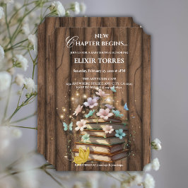 Baby Shower för Rustic Magic Storybooks Inbjudningar