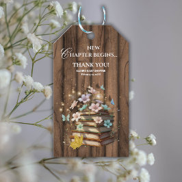 Baby Shower för Rustic Magic Storybooks Presentetikett