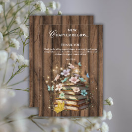 Baby Shower för Rustic Magic Storybooks Tack Kort