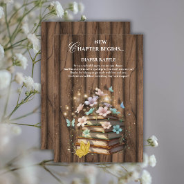 Baby Shower för Rustic Magic Storybooks Tilläggskort