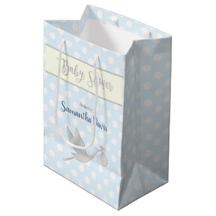 Baby shower för silverStorkpojke