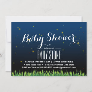 Baby Shower för sommarkvällsmatcher Inbjudningar