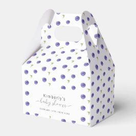 Baby Shower för sommarvattenfärg Blueberry Farm Presentaskar