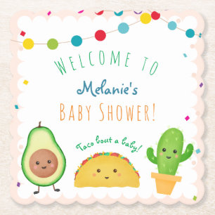 Baby shower för tema   för Fiesta för Tacotema  Underlägg Papper