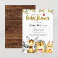 Baby Shower för träbaserade rekreativa beställning