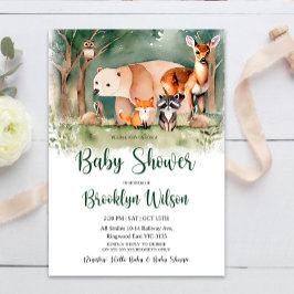 Baby Shower för träddjur Inbjudningar