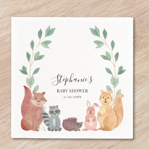 Baby Shower för träddjur Pappersservett