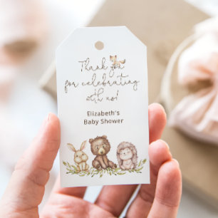 Baby Shower för träddjur Presentetikett