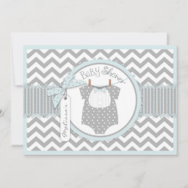 Baby shower för tryck för pojkeflugasparre inbjudningar