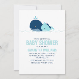 Baby Shower för val av mamma och Baby {blue} Inbjudningar