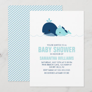 Baby Shower för val av mamma och Baby {blue} Inbjudningar