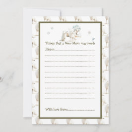 Baby Shower för Varg för Cute Winter Arktis Inbjudningar