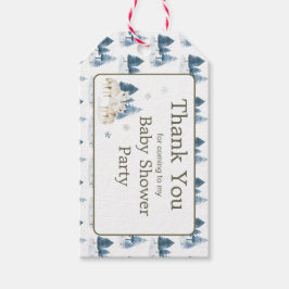 Baby Shower för Varg för Cute Winter Arktis Presentetikett