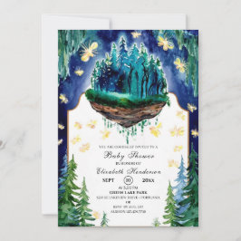 Baby Shower för Whimsical Forest Woodland Inbjudningar