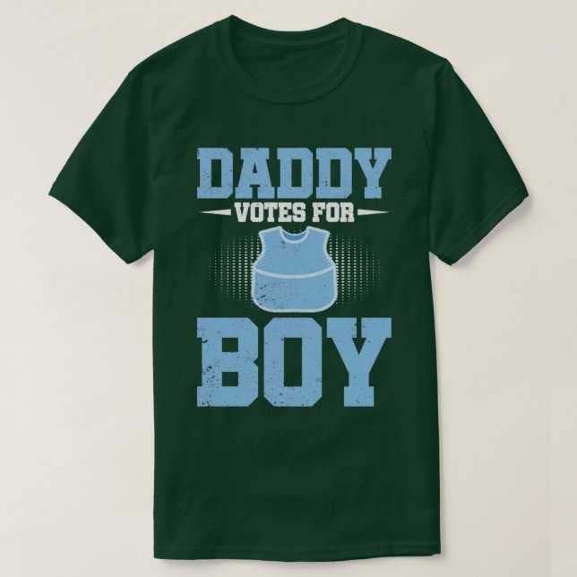 Baby Shower Funny Future Pappa Team Boy Gender Rev T Shirt (Design framsida)