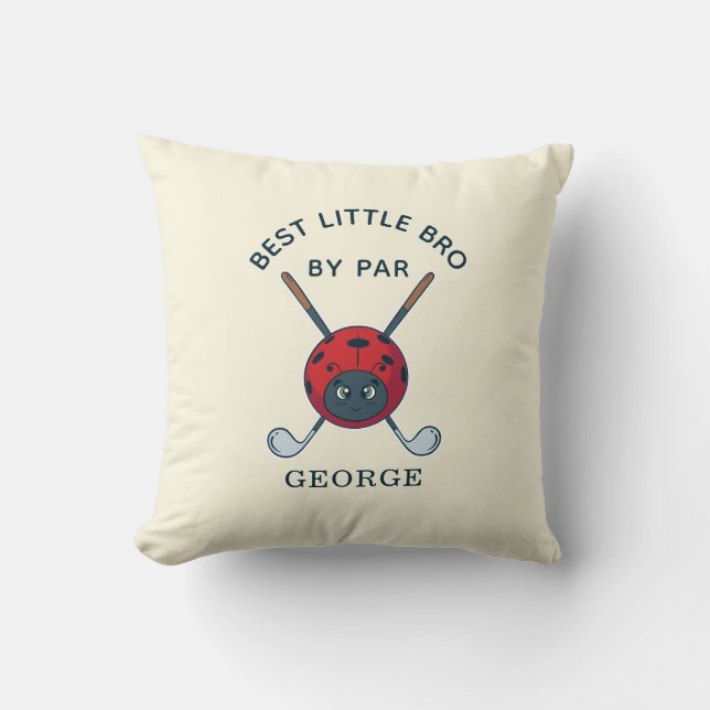 Baby Shower Future Golfer Best Bro by Par Anpassni Kudde (Framsida)