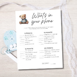 Baby Shower Game Pojke What's in your mobil