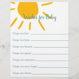 Baby Shower Games för hit kommer sonen Reklamblad