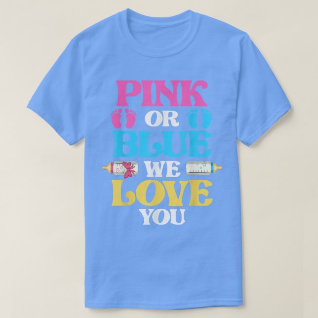 Baby Shower Gender Reveal Party Baby Party Gender T Shirt (Design framsida)