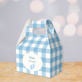 Baby shower gifts - Blue square boxes Presentaskar