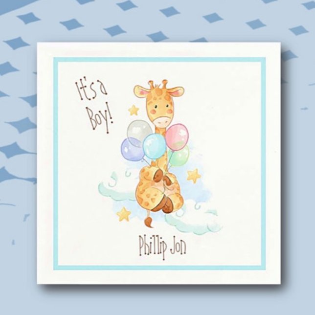 Baby Shower Giraffe Pappersservett (Skapare uppladdad)