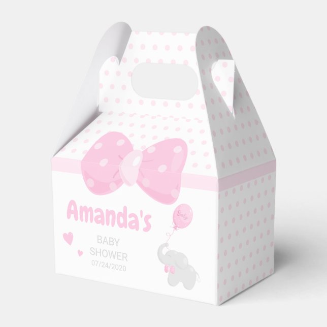 Baby Shower Girl Cute Presentaskar (Framsidan Sidan)