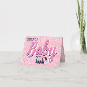 Baby Shower Girl Inbjudan