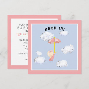 Baby Shower Girl Inbjudningar