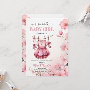 Baby Shower Girl Inbjudningar