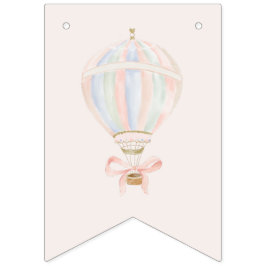 Baby Shower Girl Star Princess Fairytale Ballerina Vimplar