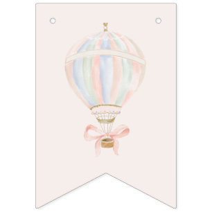 Baby Shower Girl Star Princess Fairytale Ballerina Vimplar