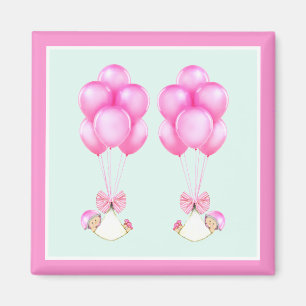 Baby Shower Girl-Twillingar Magnet