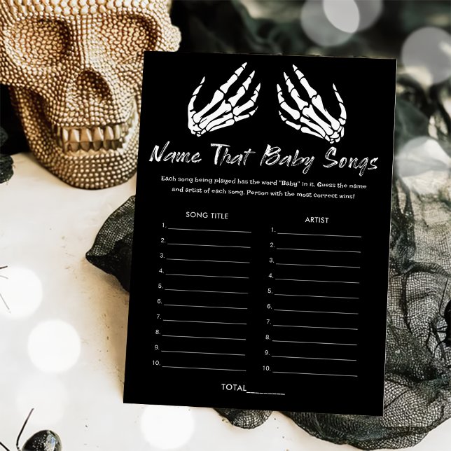 Baby Shower Gissa Bebis Sånger Spelkort Inbjudningar (Skapare uppladdad)