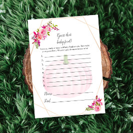 Baby Shower gissar att Baby Food Game Pumpkin Inbjudningar
