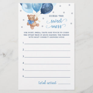 Baby Shower gissar att den Nallen för sött spel