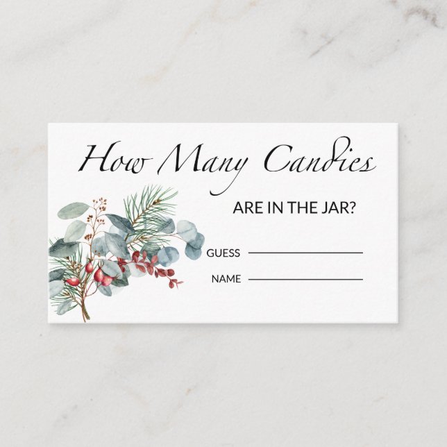 Baby Shower gissar hur många kaniner det finns Tilläggskort (Framsida)