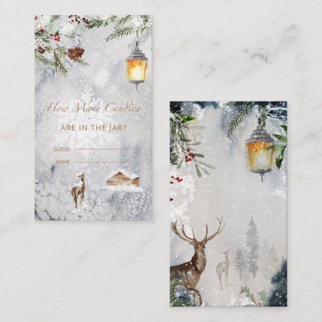 Baby Shower gissar hur många kaniner det finns Tilläggskort (Fram/baksida)