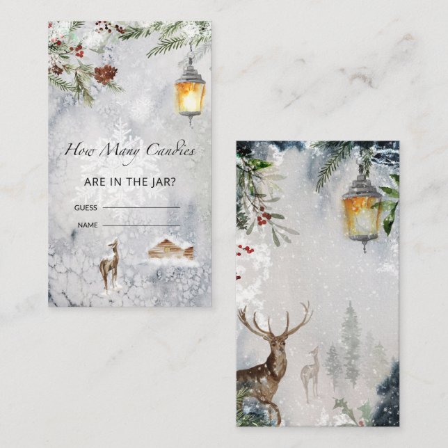 Baby Shower gissar hur många kaniner det finns Tilläggskort (Fram/baksida)