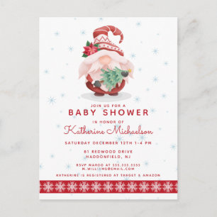 BABY SHOWER God jul Play Gnome-vykort Vykort