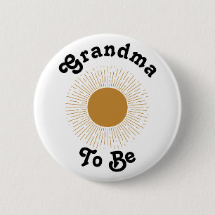 Baby Shower Grandma att vara här kommer från sonen Knapp