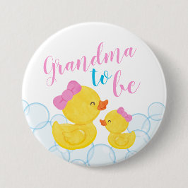 Baby Shower Grandma för Anka Rubber Knapp
