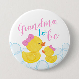Baby Shower Grandma för Anka Rubber Knapp
