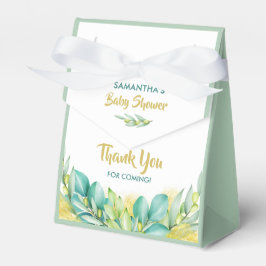 Baby Shower Greenery Eucalyptus Löv Olive Presentaskar