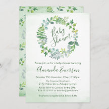 Baby Shower Greenery Wandean Botanical